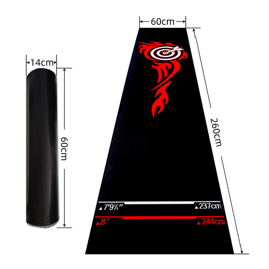 Professional Dart Mat with Oche Line – Non-Slip Floor Protection