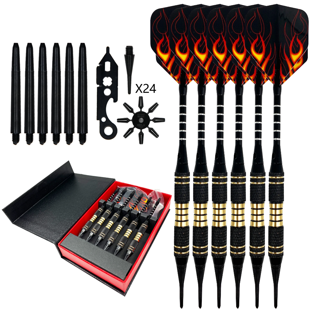 Soft Tip Darts Set – 3-Piece Plastic Tip Darts for Electronic Boards