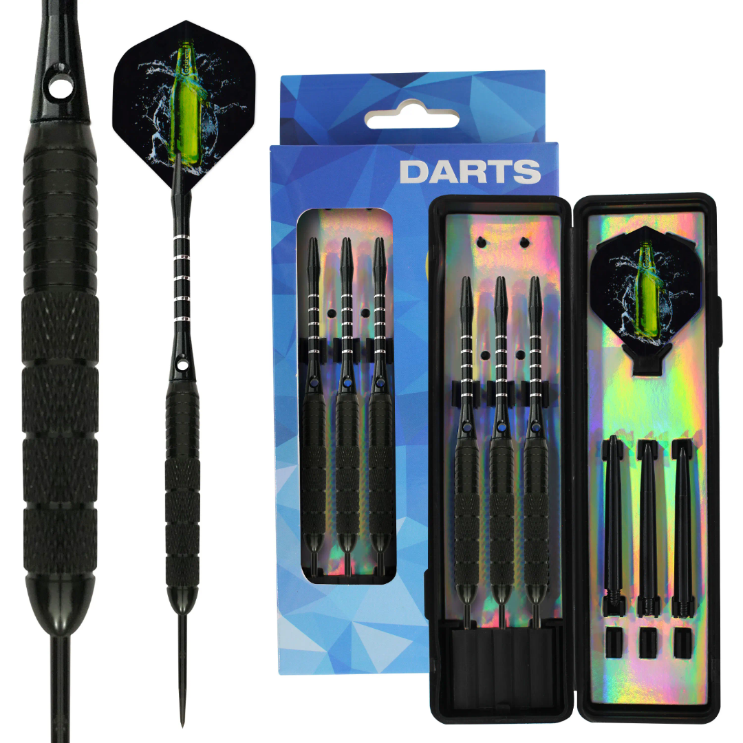 Steel Tip Darts Set for Beginners – Balanced Grip Barrels